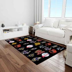 mlb baltimore orioles baseball team logo sport carpet rectangle area rug for living room home room decor light room btmo26