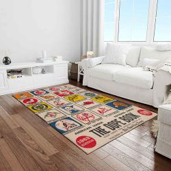 mlb baltimore orioles baseball team logo sport carpet rectangle area rug for living room home room decor light room btmo27
