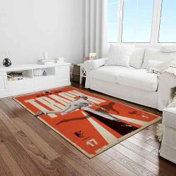 mlb baltimore orioles baseball team logo sport carpet rectangle area rug for living room home room decor light room btmo33