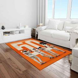 mlb baltimore orioles baseball team logo sport carpet rectangle area rug for living room home room decor light room btmo34