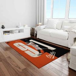 mlb baltimore orioles baseball team logo sport carpet rectangle area rug for living room home room decor light room btmo35