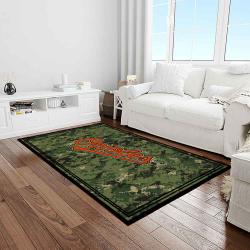 mlb baltimore orioles baseball team logo sport carpet rectangle area rug for living room home room decor light room btmo40