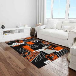 mlb baltimore orioles baseball team logo sport carpet rectangle area rug for living room home room decor light room btmo43