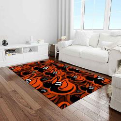 mlb baltimore orioles baseball team logo sport carpet rectangle area rug for living room home room decor light room btmo44