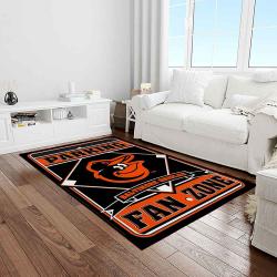 mlb baltimore orioles baseball team logo sport carpet rectangle area rug for living room home room decor light room btmo45