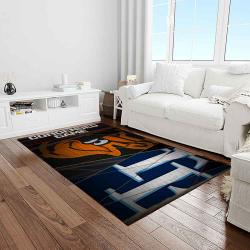 mlb baltimore orioles baseball team logo sport carpet rectangle area rug for living room home room decor light room btmo54