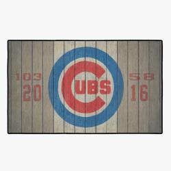 mlb chicago cubs baseball team logo sport carpet rectangle area rug home decor ccgc1