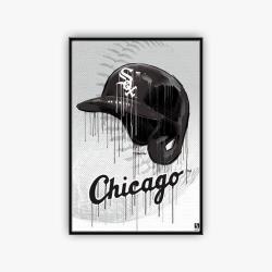 mlb chicago white sox baseball team logo sport canvas home decor ccws1002