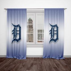 mlb detroit tigers baseball team logo sport window curtain home decor dtts1