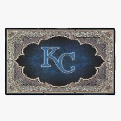 mlb kansas city royals baseball team logo sport carpet rectangle area rug home decor kscrs1