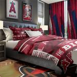 mlb los angeles angels baseball team logo sport bedroom set home decor laals1