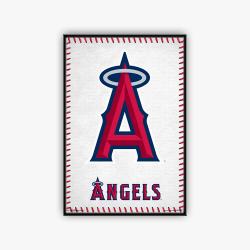 mlb los angeles angels baseball team logo sport canvas home decor laals1001