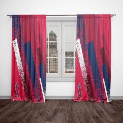 mlb los angeles angels baseball team logo sport window curtain home decor laals1