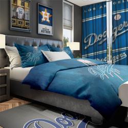 MLB Los Angeles Dodgers Baseball Team Sport Bedroom Set Duvet Cover Area Rug Canvas Print LALDRS1