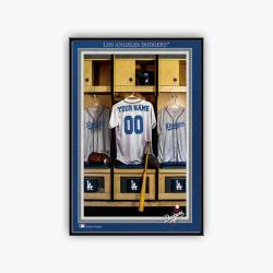 mlb los angeles dodgers baseball team logo sport canvas home decor laldrs1002