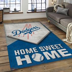 MLB Los Angeles Dodgers Baseball Team Logo Sport Carpet Rectangle Area Rug For Living Room Home Room Decor LADG12
