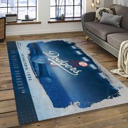 MLB Los Angeles Dodgers Baseball Team Logo Sport Carpet Rectangle Area Rug For Living Room Home Room Decor LADG16