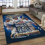 mlb los angeles dodgers baseball team logo sport carpet rectangle area rug for living room home room decor dark room ladg24
