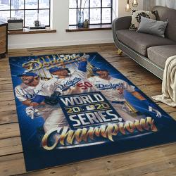 MLB Los Angeles Dodgers Baseball Team Logo Sport Carpet Rectangle Area Rug For Living Room Home Room Decor LADG24