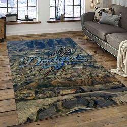 MLB Los Angeles Dodgers Baseball Team Logo Sport Carpet Rectangle Area Rug For Living Room Home Room Decor LADG25