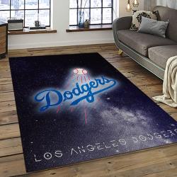 MLB Los Angeles Dodgers Baseball Team Logo Sport Carpet Rectangle Area Rug For Living Room Home Room Decor LADG27