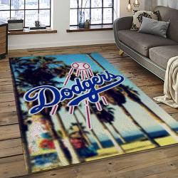 MLB Los Angeles Dodgers Baseball Team Logo Sport Carpet Rectangle Area Rug For Living Room Home Room Decor LADG33