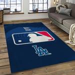 mlb los angeles dodgers baseball team logo sport carpet rectangle area rug for living room home room decor dark room ladg37