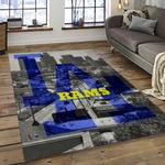 mlb los angeles dodgers baseball team logo sport carpet rectangle area rug for living room home room decor dark room ladg38