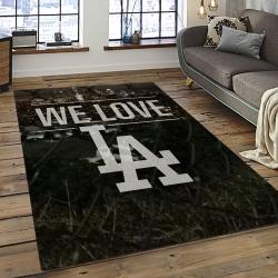 MLB Los Angeles Dodgers Baseball Team Logo Sport Carpet Rectangle Area Rug For Living Room Home Room Decor LADG39