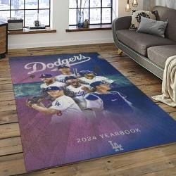 MLB Los Angeles Dodgers Baseball Team Logo Sport Carpet Rectangle Area Rug For Living Room Home Room Decor LADG4