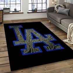 MLB Los Angeles Dodgers Baseball Team Logo Sport Carpet Rectangle Area Rug For Living Room Home Room Decor LADG41