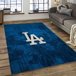 MLB Los Angeles Dodgers Baseball Team Logo Sport Carpet Rectangle Area Rug For Living Room Home Room Decor LADG44