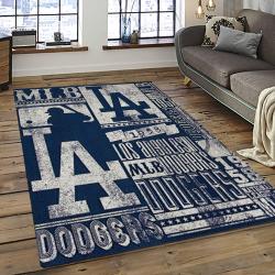 MLB Los Angeles Dodgers Baseball Team Logo Sport Carpet Rectangle Area Rug For Living Room Home Room Decor LADG46