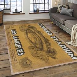 MLB Los Angeles Dodgers Baseball Team Logo Sport Carpet Rectangle Area Rug For Living Room Home Room Decor LADG8