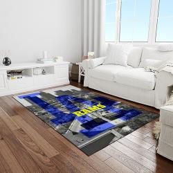 mlb los angeles dodgers baseball team logo sport carpet rectangle area rug for living room home room decor light room ladg38