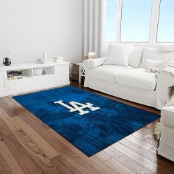 mlb los angeles dodgers baseball team logo sport carpet rectangle area rug for living room home room decor light room ladg44