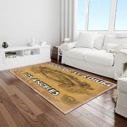 mlb los angeles dodgers baseball team logo sport carpet rectangle area rug for living room home room decor light room ladg8