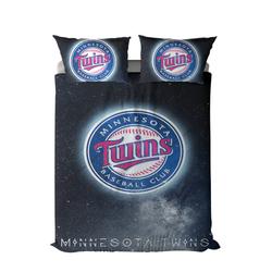 mlb minnesota twins baseball team logo sport bedding set home decor mntt1