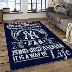 MLB New York Yankees Baseball Team Logo Sport Carpet Rectangle Area Rug For Living Room Home Room Decor NYYE14