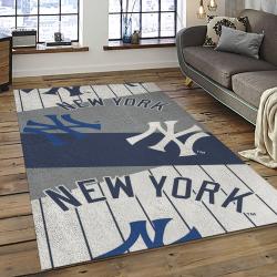 MLB New York Yankees Baseball Team Logo Sport Carpet Rectangle Area Rug For Living Room Home Room Decor NYYE22