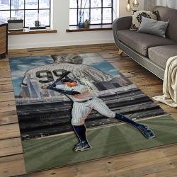 MLB New York Yankees Baseball Team Logo Sport Carpet Rectangle Area Rug For Living Room Home Room Decor NYYE24