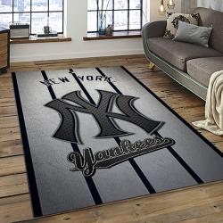 MLB New York Yankees Baseball Team Logo Sport Carpet Rectangle Area Rug For Living Room Home Room Decor NYYE31