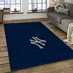 mlb new york yankees baseball team logo sport carpet rectangle area rug for living room home room decor dark room nyye34