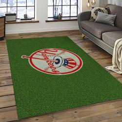 MLB New York Yankees Baseball Team Logo Sport Carpet Rectangle Area Rug For Living Room Home Room Decor NYYE44