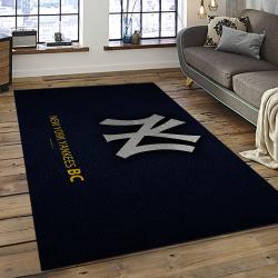 MLB New York Yankees Baseball Team Logo Sport Carpet Rectangle Area Rug For Living Room Home Room Decor NYYE51