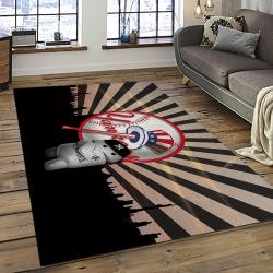 MLB New York Yankees Baseball Team Logo Sport Carpet Rectangle Area Rug For Living Room Home Room Decor NYYE56