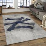 mlb new york yankees baseball team logo sport carpet rectangle area rug for living room home room decor dark room nyye57