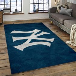 MLB New York Yankees Baseball Team Logo Sport Carpet Rectangle Area Rug For Living Room Home Room Decor NYYE60
