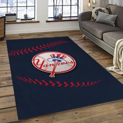 MLB New York Yankees Baseball Team Logo Sport Carpet Rectangle Area Rug For Living Room Home Room Decor NYYE61