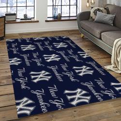 MLB New York Yankees Baseball Team Logo Sport Carpet Rectangle Area Rug For Living Room Home Room Decor NYYE69